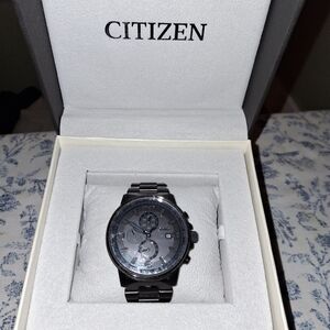 Citizen Men's Nighthawk Black Stainless Steel Watch